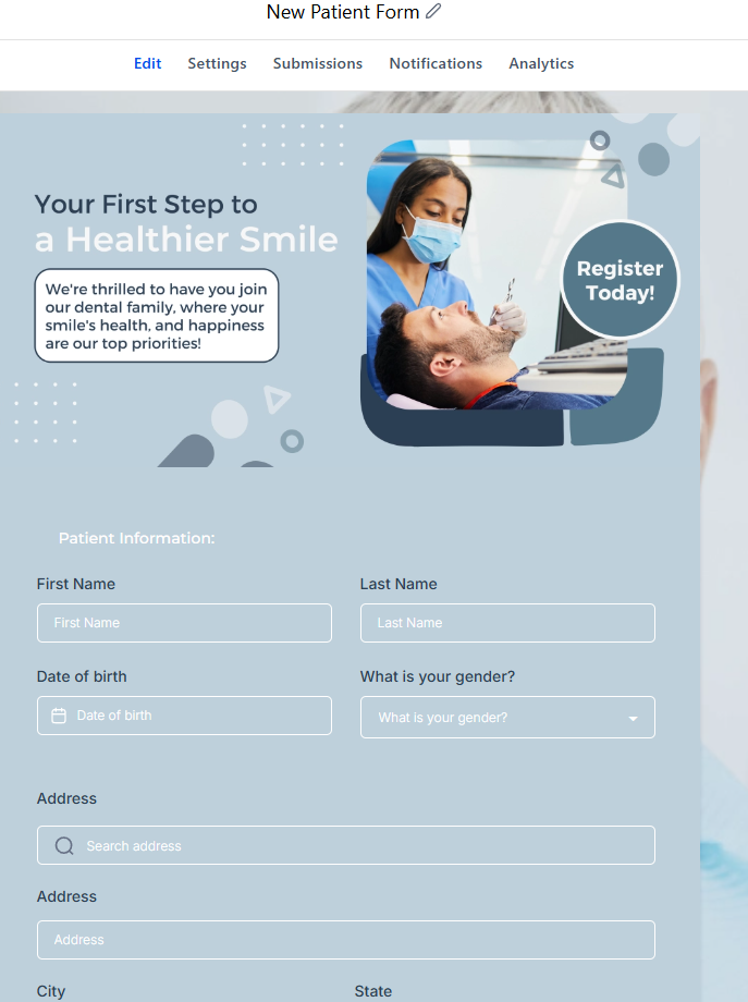 Dental Patient Form